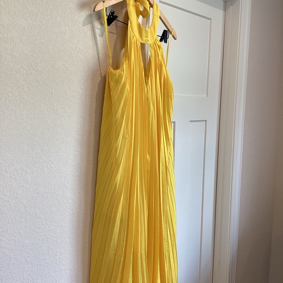 Hutch Pleated Halter Maxi Dress Anthropologie - Picture 8 of 15